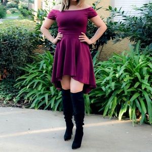 Burgundy Windsor dress